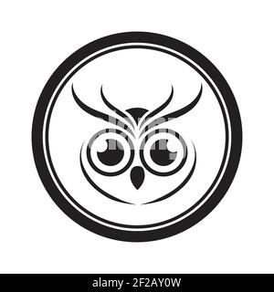 Owl logo and icon concept. Logo available in vector. Stock Vector