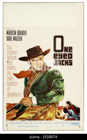 Marlon Brando, One-Eyed Jacks movie poster 1961 Stock Photo