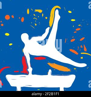 gymnast Stock Vector