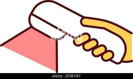 Photodynamic therapy RGB color icon Stock Vector