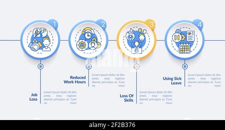 Remote working vector infographic template Stock Vector