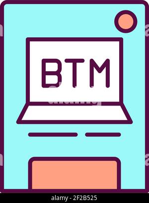 Phone number verification RGB color icon Stock Vector