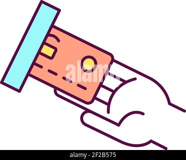 Sufficient lighting RGB color icon Stock Vector