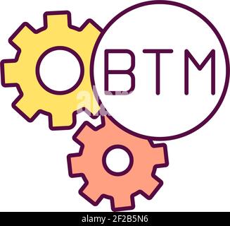 Entering wallet address RGB color icon Stock Vector