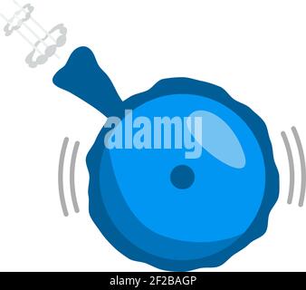 April Fool's Day Icon. Sound pillow. Flat Color Design. Vector Illustration. Stock Vector