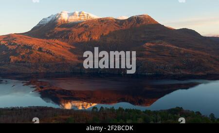 Loch Maree and Slioch mountain, Wester Ross Stock Photo