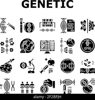Genetic Food Vector Black Illustrations Stock Vector Image & Art - Alamy