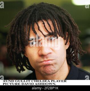 Ruud Gullit  Chelsea and Dutch International Football Player Stock Photo