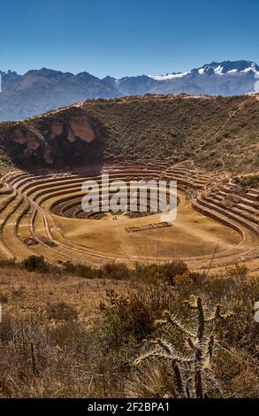 Agricultural Inca Terraces at Moray, probably a agricultural experiment ...