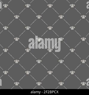 Royal wallpaper in old style design. Beautiful design, elegant ornament, decorative classic style, vector illustration Stock Vector