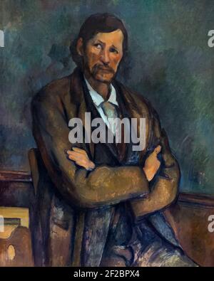 Paul Cézanne, Man With Crossed Arms, portrait painting, circa 1899 ...