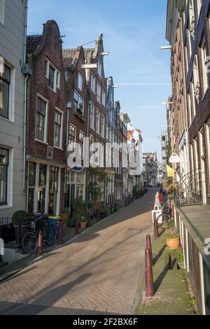 Binnen Vissersstraat, Amsterdam, Netherlands. Stock Photo