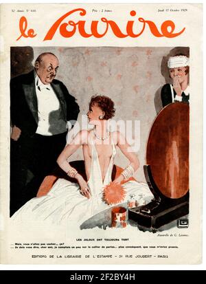 1920s France Le Sourire Magazine Cover Stock Photo - Alamy