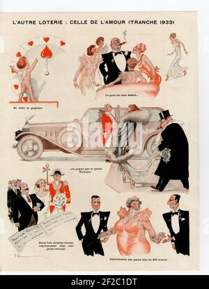 1930s France Le Sourire Magazine Plate Stock Photo