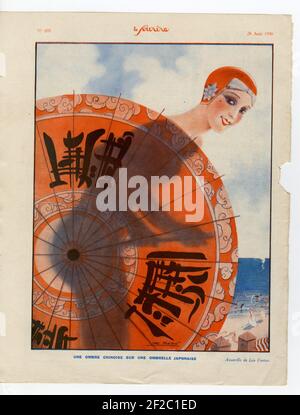 1930s France Le Sourire Magazine Plate Stock Photo