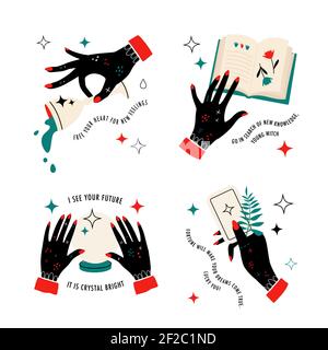 magic and witchcraft concept Stock Vector