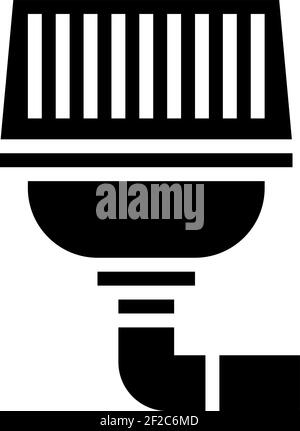 Drainage system black glyph icon Stock Vector Image & Art - Alamy