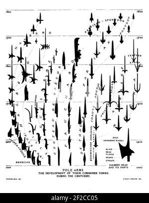 Polearms. Stock Photo