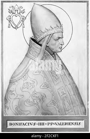 Pope Boniface IV. Stock Photo