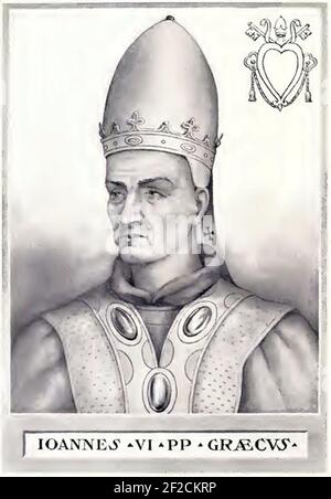 Pope John VI. Stock Photo