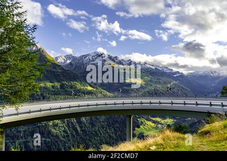 Gotthardpass Switzerland - Mountains Stock Photo