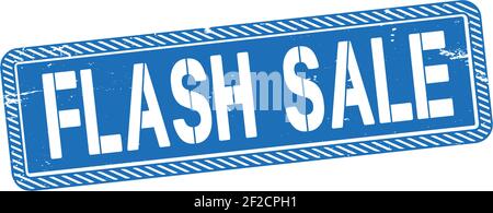 Stamp with text flash sale inside, vector illustration Stock Vector