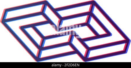 Abstract box cube infinity logo icon template. blockchain and technology Stock Vector