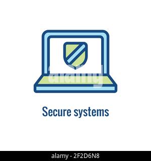 Certified Ethical Hacking icon showing security or hacking idea Stock Vector