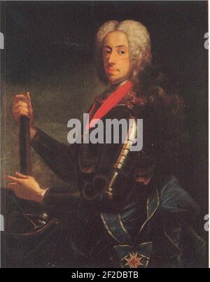 Portrait of Charles VII, Holy Roman Emperor (1697-1745). Stock Photo