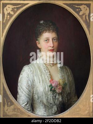 Portrait of Friederike, Princess of Hanover and daughter of King Georg V. Stock Photo