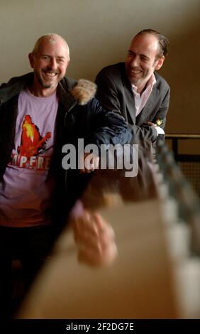 MICK JONES AND TONY JAMES,METROPOLIS STUDIO IN CHISWICK.17/5/05 TOM PILSTON Stock Photo