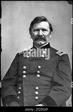 Portrait of Maj. Gen. Robert C. Schenck, officer of the Federal Army Stock Photo