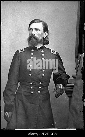 Portrait of Maj. Gen. Thomas L. Crittenden, officer of the Federal Army Stock Photo