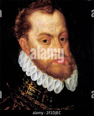 Portrait of Rudolf II, Holy Roman Emperor c. 1580. Stock Photo