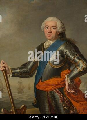 Portrait of William IV, Prince of Orange by Jacques Aved Mauritshuis 461. Stock Photo