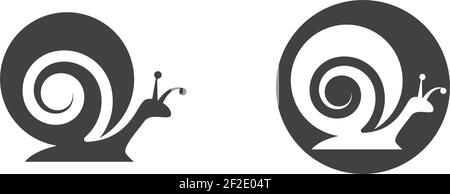 Snail logo template vector icon illustration design Stock Vector