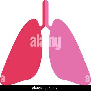 Lung logo template vector icon illustration design Stock Vector
