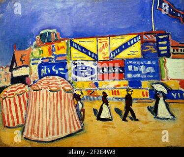 Posters at Trouville Albert Marquet (1906). Stock Photo