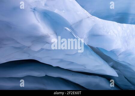 Beautiful View of the Ice Cave in the Alpines Stock Photo