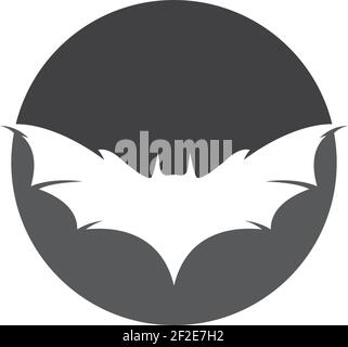 Bat logo template vector icon illustration design Stock Vector