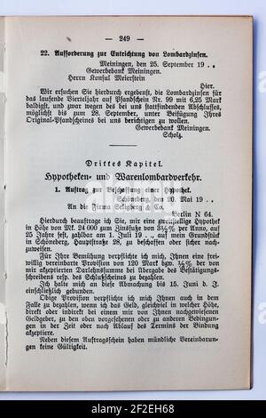 Praktische Korrespondenz des Kaufmanns 1914-249. Stock Photo