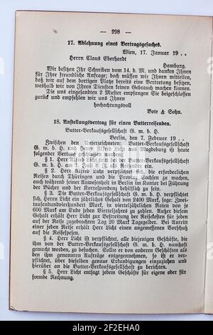 Praktische Korrespondenz des Kaufmanns 1914-298. Stock Photo