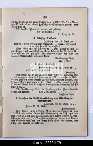 Praktische Korrespondenz des Kaufmanns 1914-357. Stock Photo