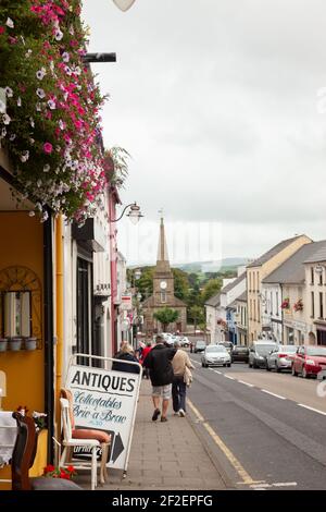 Ballycastle Garden Centre On Castle Street Looking Toward Holy Trinity Church In Ballycastle Moyle County Antrim Northern Ireland Uk Stock Photo Alamy