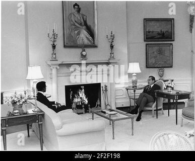 President Richard Nixon and Sammy Davis Jr. Stock Photo