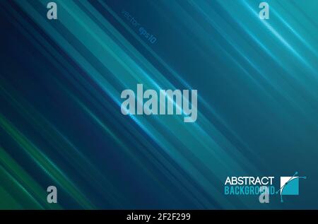 Shiny abstract motion background with straight diagonal beams light sparkling effects vector illustration Stock Vector
