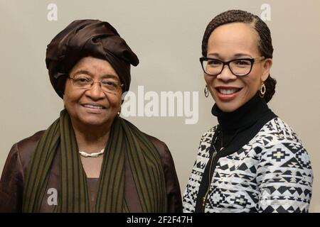 President Sirleaf on Capitol Hill - 16726349502 Stock Photo - Alamy