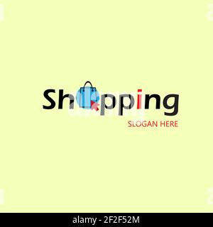 Online Shop Logo designs Template, Vector illustration Stock Vector