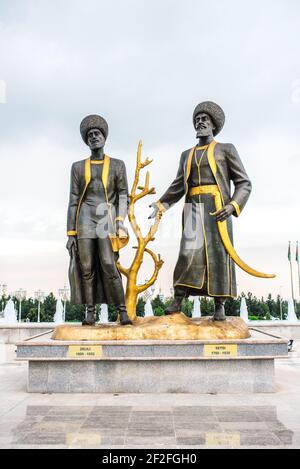 Ashgabat, sculptures, Turkmenistan Stock Photo