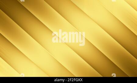 Abstract linear gradient yellow gold background. Stock Photo